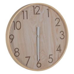 Reloj de Pared Natural Madera 60 x 60 x 5,5 cm