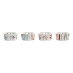 Bandeja de Aperitivos DKD Home Decor 19,7 x 19,7 x 1 cm Multicolor Gres