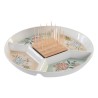 Bandeja de Aperitivos DKD Home Decor 23,5 x 23,5 x 3 cm Verde Gres