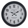 Reloj de Pared Blanco Negro Hierro 70 x 70 x 6,5 cm