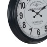 Reloj de Pared Blanco Negro Hierro 70 x 70 x 6,5 cm