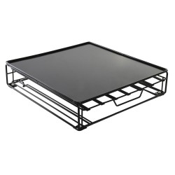 Organizador de Cu00e1psulas de Cafu00e9 DKD Home Decor 28,7 x 32 x 7 cm Negro Metal