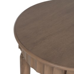 Mesita Auxiliar Marrón Madera de pino Madera MDF 40 x 40 x 66 cm