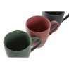 Juego de 4 Tazas Mug DKD Home Decor Verde Rosa Gris oscuro Gres 300 ml 19 x 13 x 31 cm