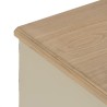 Mesita de Noche Crema Natural Madera de abeto Madera MDF 48 x 36 x 61 cm