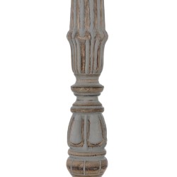 Candelabro Blanco Natural Hierro Madera de mango 19 x 19 x 68,5 cm