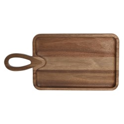 Tabla de cortar DKD Home Decor Marru00f3n 40 x 20 x 2 cm Acacia