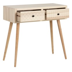 Consola MARIE Natural Madera de álamo 85 x 40 x 80,5 cm