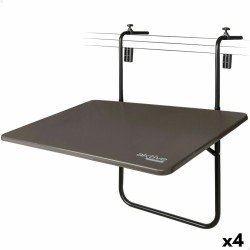 Mesa Plegable Aktive Para colgar en balcón Acero 60 x 66,5 x 40 cm (4 Unidades)