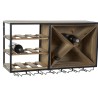 Botellero DKD Home Decor 80 x 24 x 44 cm Abeto Natural Negro Metal Marru00f3n Madera MDF