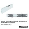 Banco Lifetime Blanco Plegable 183 x 42 x 29 cm