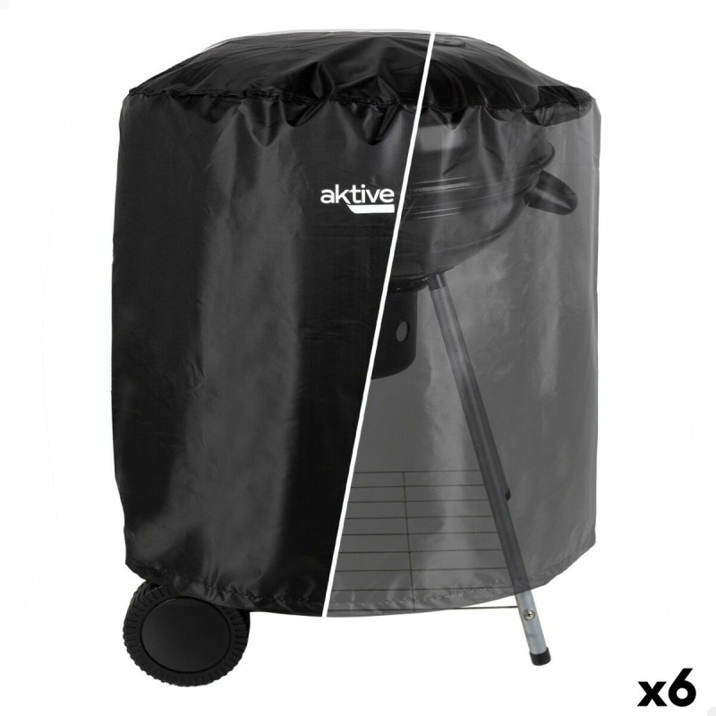 Funda Protectora para Barbacoa Aktive Negro 6 Unidades 69,5 x 67 x 69,5 cm