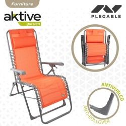 Tumbona Aktive textileno Naranja 160 x 76 x 52 cm