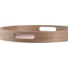 Bandeja de Aperitivos DKD Home Decor Scandi Rosa Blanco 35 x 35 x 5 cm Madera MDF (3 Unidades)