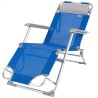 Tumbona reclinable Aktive Azul 153 x 33 x 47 cm