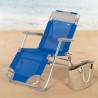 Tumbona reclinable Aktive Azul 153 x 33 x 47 cm