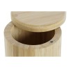 Salero con Tapa DKD Home Decor Natural Bambu00fa 8,5 x 8,5 x 8,5 cm