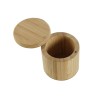 Salero con Tapa DKD Home Decor Natural Bambu00fa 8,5 x 8,5 x 8,5 cm