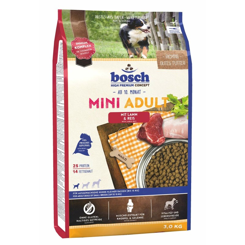 Pienso BOSCH  Adulto Cordero Arroz 3 Kg