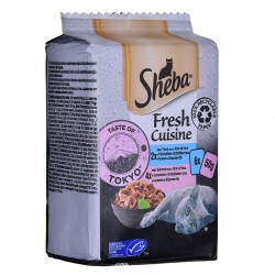 Comida para gato Sheba                 Salmón Atún 6 x 50 g