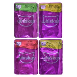 Comida para gato Whiskas Classic Meals Pollo Ternera Cordero Aves 80 x 85 g