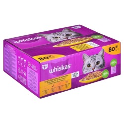 Comida para gato Whiskas Jelly Pollo Pavo Pato Aves 80 x 85 g