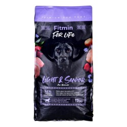 Pienso Fitmin Light & Senior Adulto Ternera Aves Cerdo 12 kg