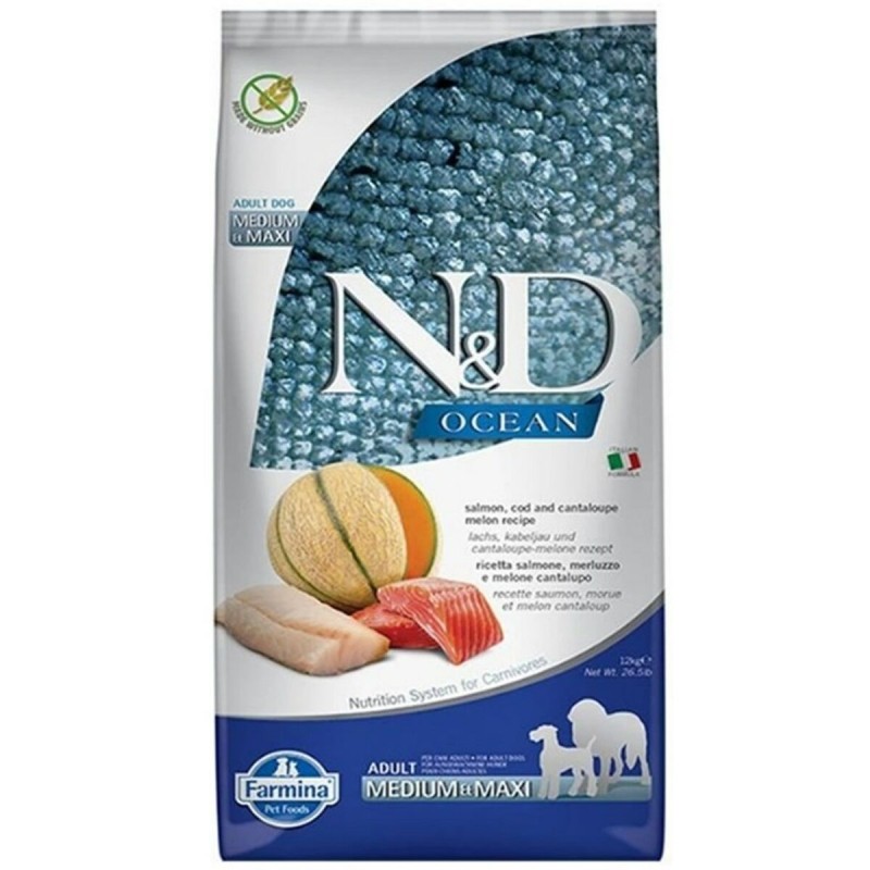 Pienso Farmina N&D Adulto Salmón Bacalao 12 kg