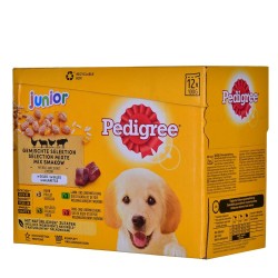 Comida húmeda Pedigree unior Selection Pollo Ternera Cordero Aves 100 g 12 x 100 g