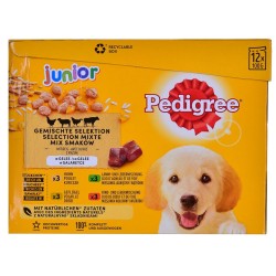 Comida húmeda Pedigree unior Selection Pollo Ternera Cordero Aves 100 g 12 x 100 g