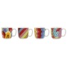 Juego de Tazas de Cafu00e9 DKD Home Decor Multicolor Coral Bambu00fa Dolomita Moderno 180 ml