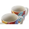 Juego de Tazas de Cafu00e9 DKD Home Decor Multicolor Coral Bambu00fa Dolomita Moderno 180 ml