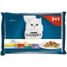 Comida para gato Purina  Pollo Ternera Cordero Pato Jabalí Conejo 4 x 85 g