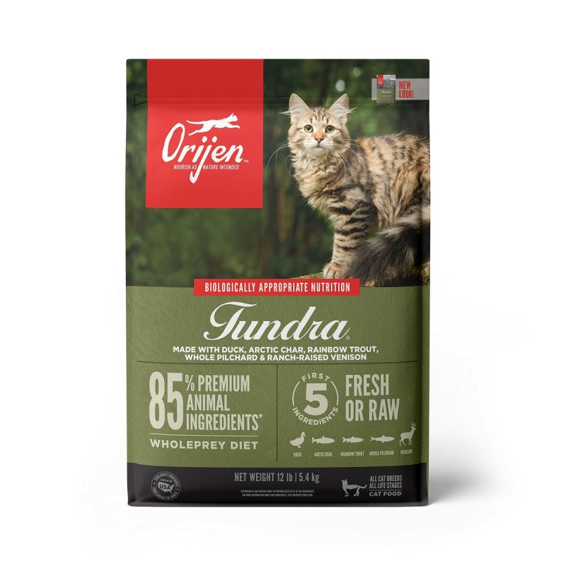 Comida para gato Orijen Tundra Adulto Pato 5,4 kg