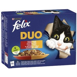 Comida para gato Purina                 Pollo Pavo Ternera Cordero Hígado Aves 12 x 85 g