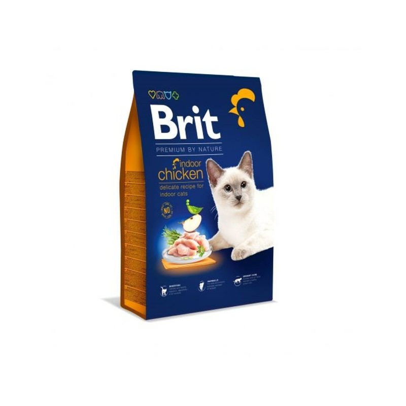 Comida para gato Brit PREMIUM BY NATURE INDOOR Adulto Pollo 1,5 Kg