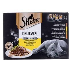 Comida para gato Sheba Delicacy in Jelly Pollo Pavo Pato Aves 100 g