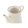 Tetera Home ESPRIT Blanco Negro Porcelana 1 L