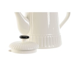 Tetera Home ESPRIT Blanco Negro Porcelana 1 L