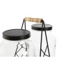 Dispensador de bebidas Home ESPRIT Negro Metal Cristal 3,5 L 34 x 18 x 46 cm