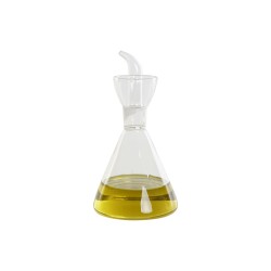 Aceitera DKD Home Decor Transparente Vidrio de Borosilicato 500 ml 11,5 x 11,5 x 22 cm