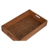 Juego de Bandejas Home ESPRIT Natural Madera de abeto 56 x 38 x 10 cm (3 Piezas)