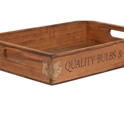 Juego de Bandejas Home ESPRIT Natural Madera de abeto 56 x 38 x 10 cm (3 Piezas)