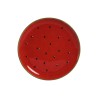 Plato Llano Home ESPRIT Rojo Verde Gres Sandu00eda 27,5 x 27,5 x 3 cm