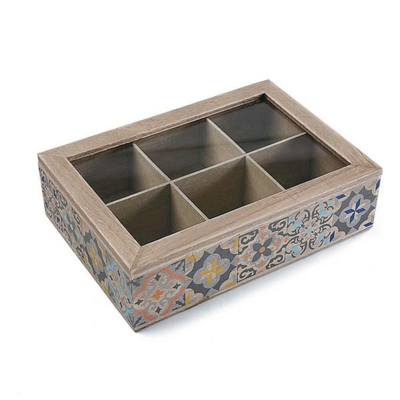 Caja para Infusiones Versa Madera 17 x 7 x 24 cm