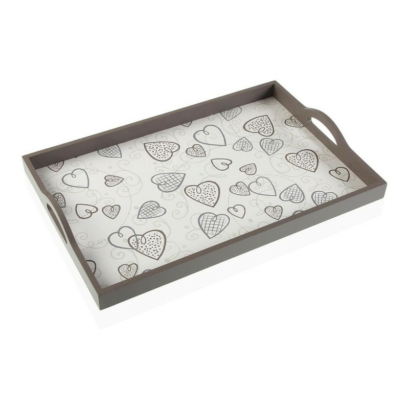 Bandeja Cozy Corazones Madera MDF (30 x 5 x 45 cm)