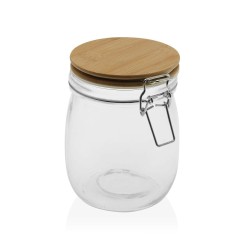 Tarro de Cristal Versa 750 ml Cristal Bambu00fa 10 x 14 x 10 cm