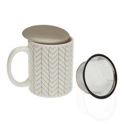 Taza con Filtro para Infusiones Versa Eris Gres