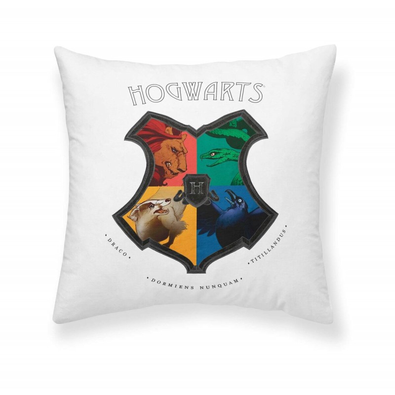 Funda de cojín Harry Potter Shields Blanco 45 x 45 cm