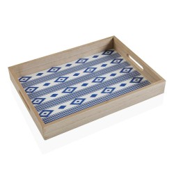 Bandeja Versa Manacor Azul Madera MDF 30 x 5 x 45 cm